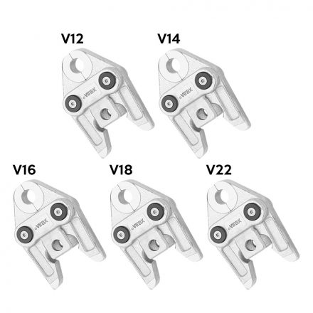 VIRAX PRÉSPOFA KÉSZLET, 5 RÉSZES, V-PROFIL, V12 / V14 / V16 / V18 / V22 (990036)